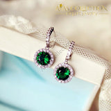 Luxury Green Stone Earrings Collection Drop