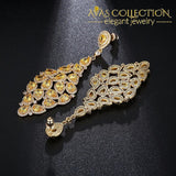 Teardrop Champagne Earrings Drop