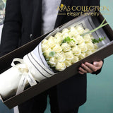 33Pcs Elegant Soap Rose Bouquet Artificial & Dried Flowers