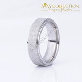 Titanium Steel Ring /black /rose /gold /silver Frosted Rings