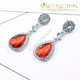 Drop Shape Alloy Imitation Crystal Earrings