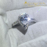 Pear Cut 3Ct Engagement Ring Rings