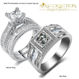 Beautiful His & Hers Set Rings
