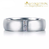 Mens Wedding Band With Stone Rings