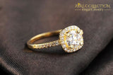 1 Carat Round 24K Gold Filled Engagement Ring - Avas Collection