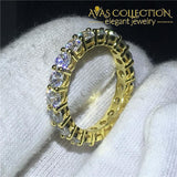 Eternity Band 14K Yellow Gold Filled Rings