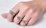 Round Cut His And Hers Set Rings