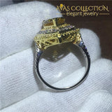 Beautiful Yellow Pear Cut Ring Rings