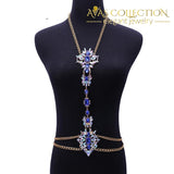 Luxury Crystal Waist Chain Statement Jewelry - Avas Collection