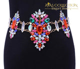 Luxury Crystal Waist Chain Statement Jewelry - Avas Collection