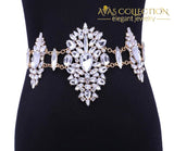 Luxury Crystal Waist Chain Statement Jewelry - Avas Collection
