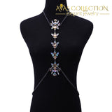 Luxury Crystal Waist Chain Statement Jewelry - Avas Collection