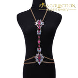 Luxury Crystal Waist Chain Statement Jewelry - Avas Collection