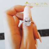 Solitaire Ring for Women Engagement  Ring Rose Gold/Silver - Avas Collection