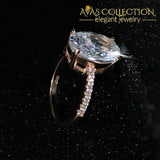 Solitaire Ring for Women Engagement  Ring Rose Gold/Silver - Avas Collection