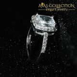 Rose Gold/ Silver Engagement Ring/ Promise Rings - Avas Collection