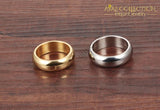Stainless Steel Enhanced 14K Gold Male Ring Wedding Bands