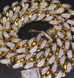 Cuban Chain Iced Out Cz Link Necklaces
