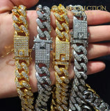 Cuban Chain Iced Out Cz Link Necklaces