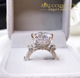 3 Carat Engagement Ring 10K White Gold Filled Underwear