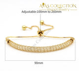 Crystal Adjustable Bracelets For Women/ Avas Collection Bracelet Chain & Link