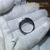 18K White Gold Filled Band Ring For Men Rings
