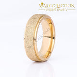 Titanium Steel Ring /black /rose /gold /silver Frosted Rings