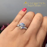 3Ct Flower Engagement Ring Rings
