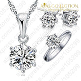Round Classic 3 Pcs/set Jewelry Sets