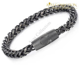 Black Tone Stainless Steel Chain & Link Bracelets