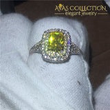 1 Carat Yellow Ring Rings