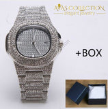 Iced Out Miami Chain Set Silver / 8Inch And 18Inch Pendant Necklaces
