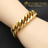 Classic Gold Cuban Link Bracelet Chain & Bracelets