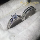 Stunning 2 In 1 Engagement Ring Set Rings