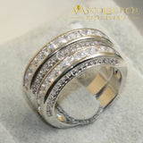 Princess Cut 3 In 1 Ring Set Rings