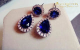 Luxury Royal Blue Earrings Collection Drop