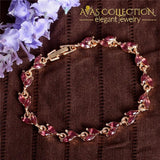Shuangr Gold Color Womens Shiny Austrian Crystal Fashion Jewelry Perfect Bracelet Wholesale Chain &