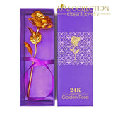 24K Gold Rose Flower Artificial & Dried Flowers