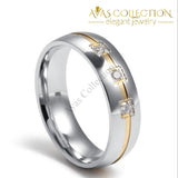 10Kt White Gold Filled Couples Set Rings