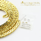1 Row Rhinestones Hip-Hop 24Inch Necklace Pendants