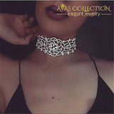 Silver /gold Color Flower Luxury Sparkling Crystal Choker Necklace Rhinestone Necklaces