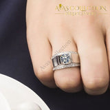Round Cut His And Hers Set Rings