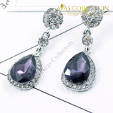 Drop Shape Alloy Imitation Crystal Earrings