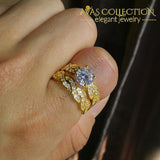 18Kt Yellow Gold Filled Round Cut Underwear