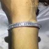 Bohemia Bridal Bracelet 18K White Gold Filled/ Avas Collection Bracelet Bangles