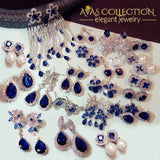 Luxury Royal Blue Earrings Collection Drop