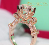 Round Cut 2 Carat Engagement Ring Underwear