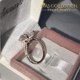 5 Carats Oval Cut Rose Women Wedding Rings Engagement Ring