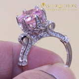 Round Cut Pink 2 Carat Ring Underwear
