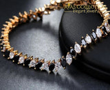 Luxury Clear&black Bracelet/ Avas Collection Chain & Link Bracelets